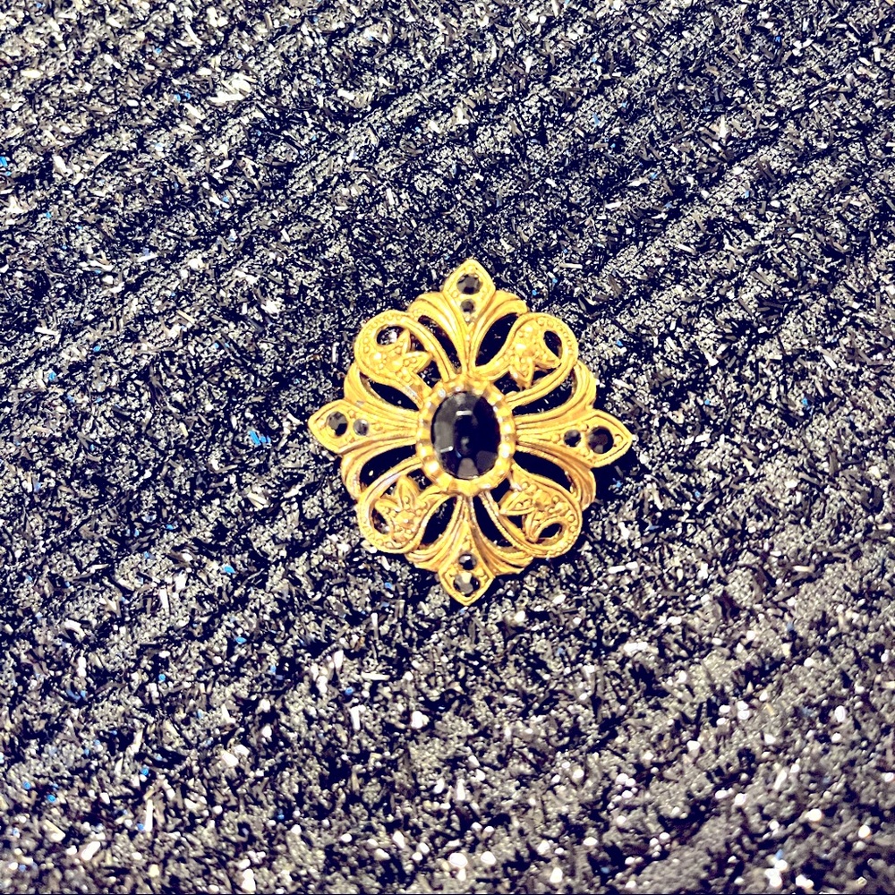 Gold necklace charm